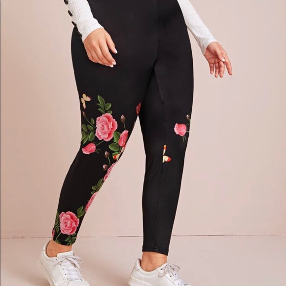 Beautiful floral leggings - Picture 4 of 4